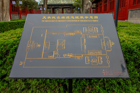 天水伏羲庙导览图