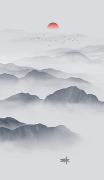 新中式山水畫