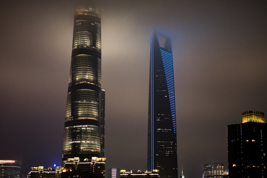 上海浦江夜景风光