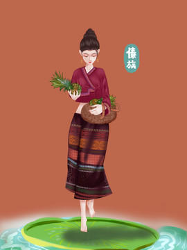 菠蘿包裝插畫
