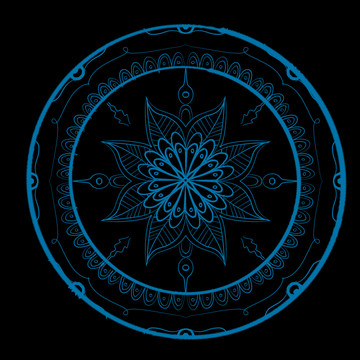 民族風(fēng)圓形地毯設(shè)計(jì)