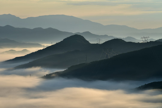 水墨远山