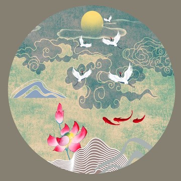 祥云裝飾畫