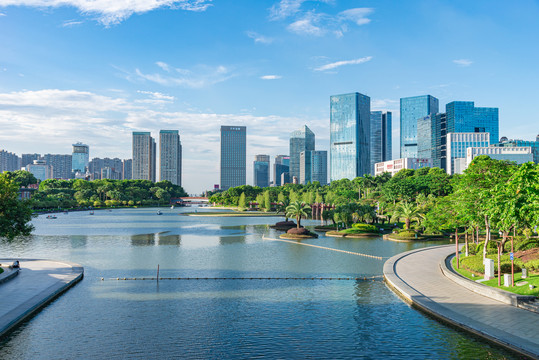 佛山千灯湖风景