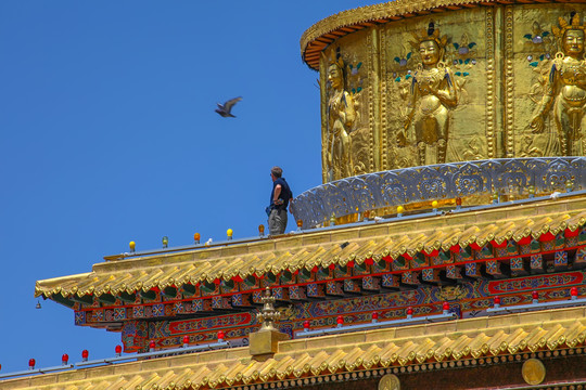 拉卜楞寺贡唐宝塔