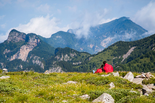 秦岭山太白山好景陕西风光