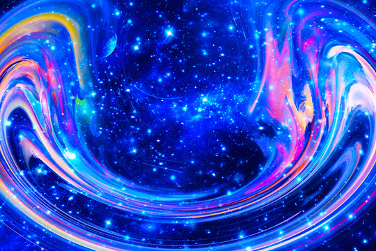 夢幻星球星空背景