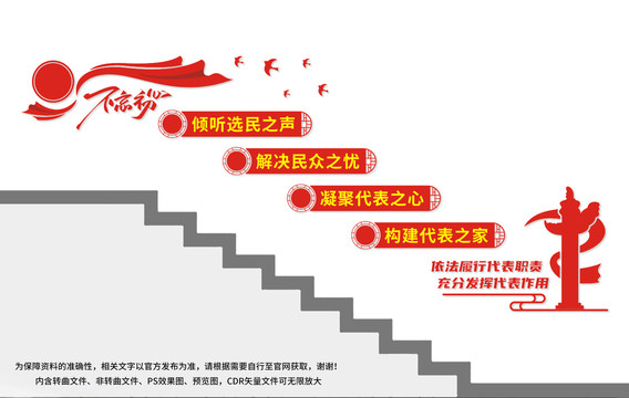 人大代表樓梯文化墻