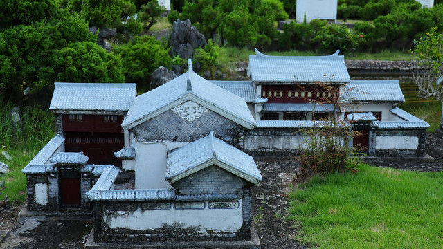 云南白族民居模型