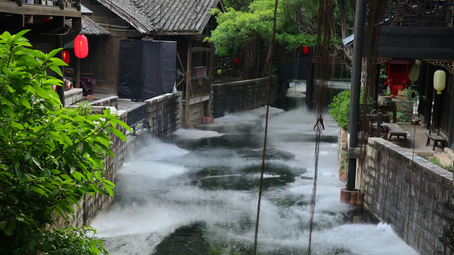 风情河小桥流水人家深圳锦绣中华