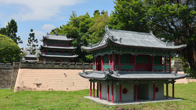 甘肃嘉峪关古长城模型景点