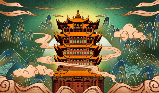 國潮黃鶴樓