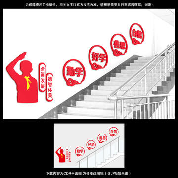 學(xué)校樓梯文化墻
