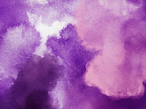水彩底纹紫色抽象意境纹理背景