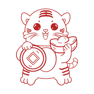 2022虎年剪紙