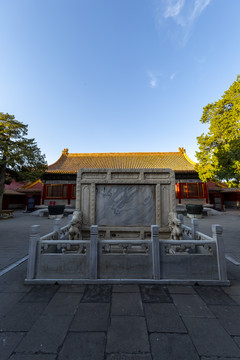 北京故宫景仁宫前石影壁