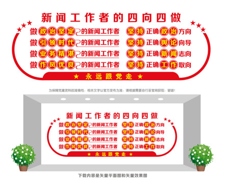 新聞工作四向四做