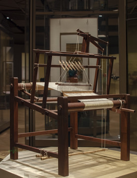 古代纺纱机