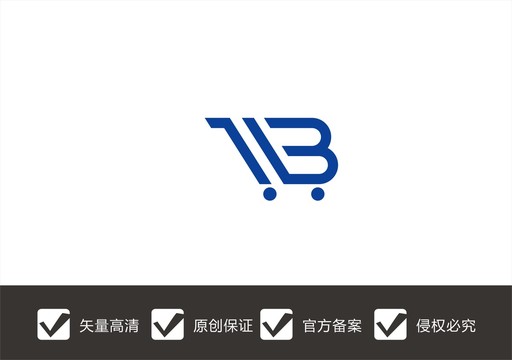 购物车字母BLOGO