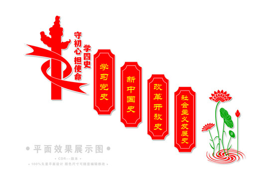 四史樓道文化墻