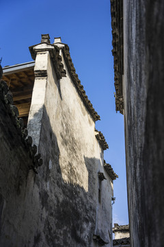 安徽西递古村景区徽派建筑