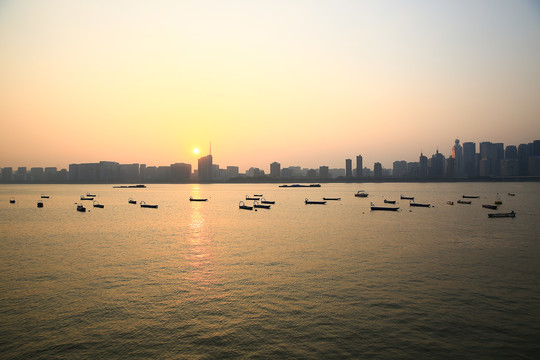 杭州钱塘江夜景