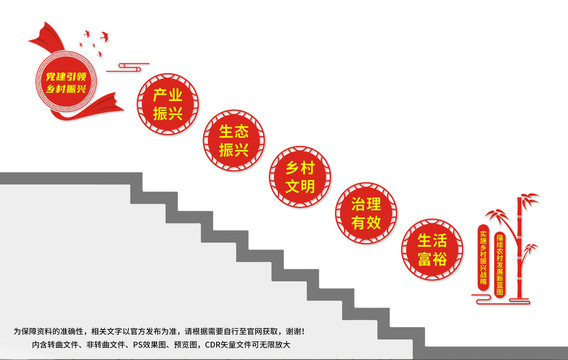 乡村振兴楼梯文化墙