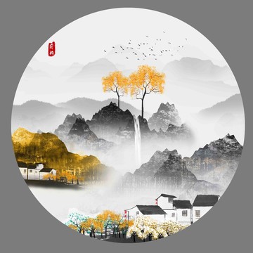 禪意山水畫