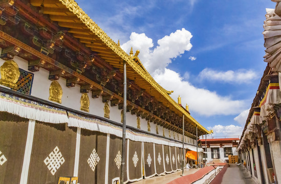 中国西藏博物馆大昭寺建筑风光