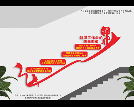 四向四做楼梯间文化墙