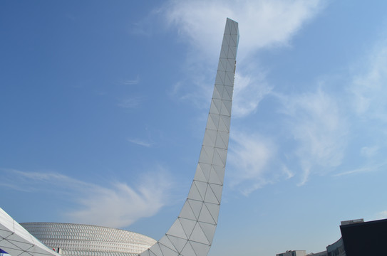 天空科技感建筑