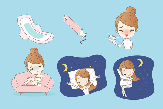 生理期夜間衛(wèi)生棉使用插圖