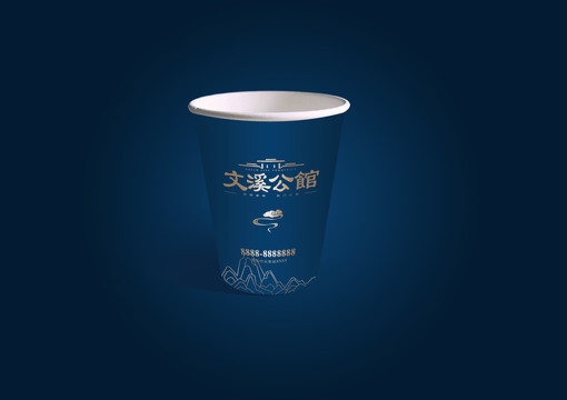 紙杯效果LOGO為原創(chuàng)