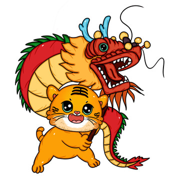 國(guó)潮虎年虎躍龍騰