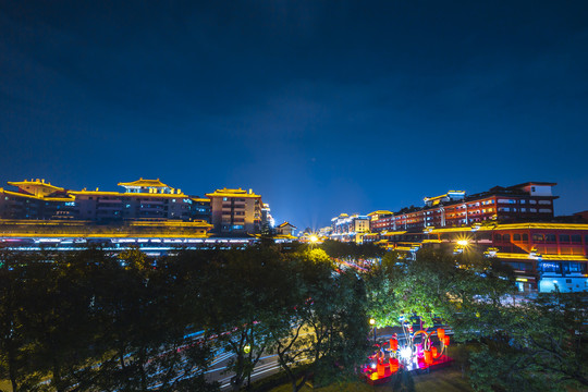 西安西大街夜景风光