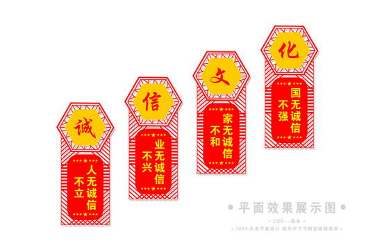 誠信樓梯文化墻