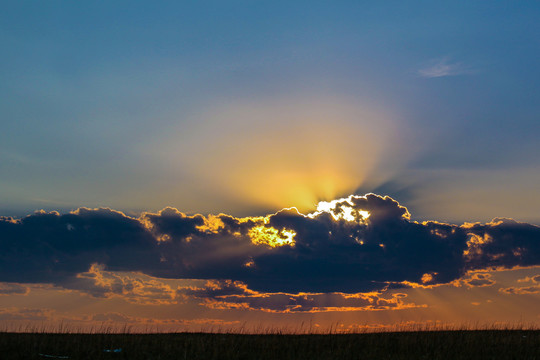 夕阳天空