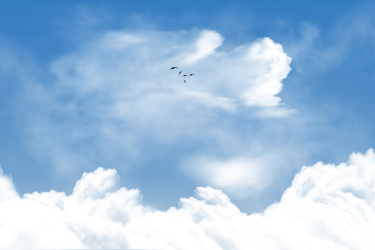 藍色的天空
