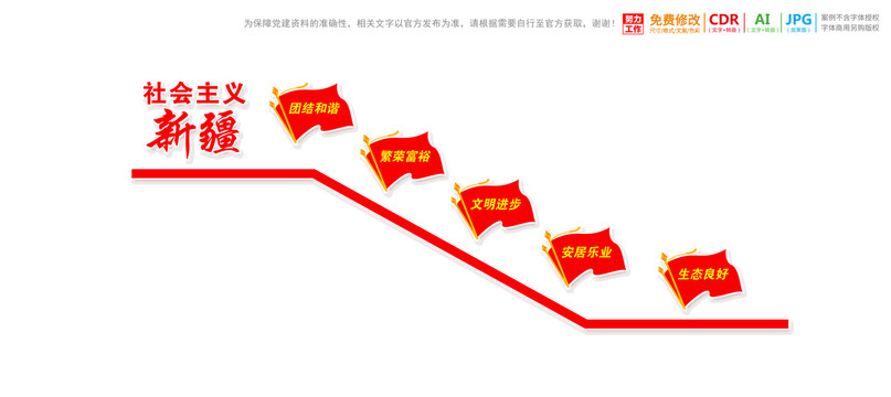 新疆党建楼梯楼道文化