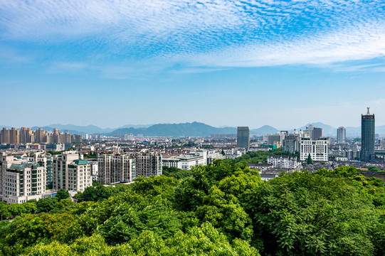 浙江绍兴城市建筑风光