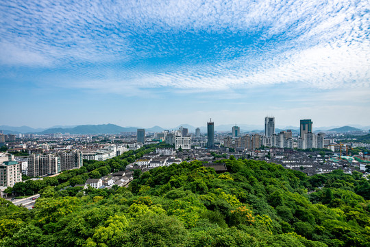 浙江绍兴城市建筑风光