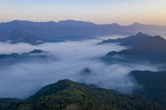 高山远景尧山云海