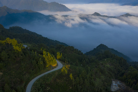 高山白云云海云雾安徽牯牛降景区