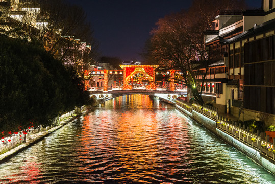 南京秦淮河夜景