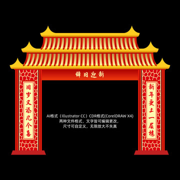 春節(jié)門樓造型