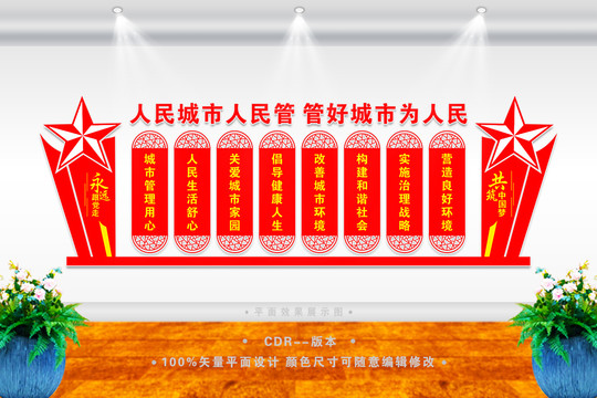 城市管理文化墻