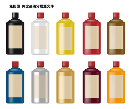 茅臺(tái)瓶醬酒酒瓶常用免摳效果圖