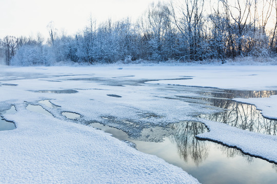 冬季冰雪根河