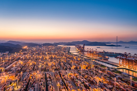 宁波港全景