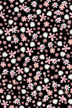 小碎花連衣裙花型圖案